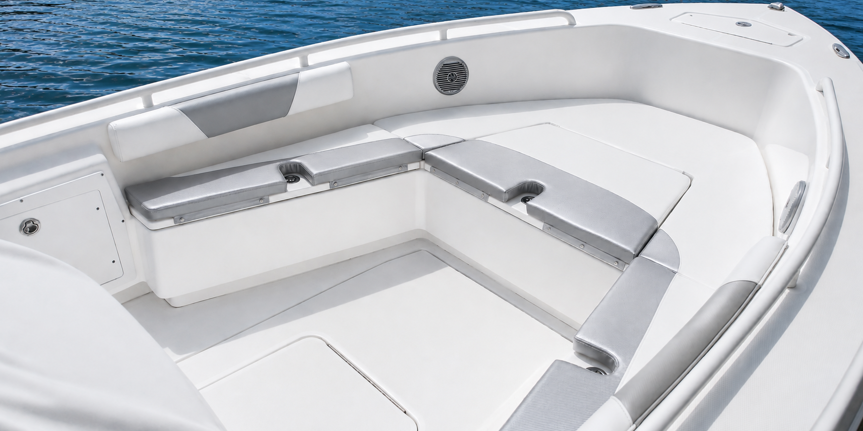 Complete custom boat upholstery
