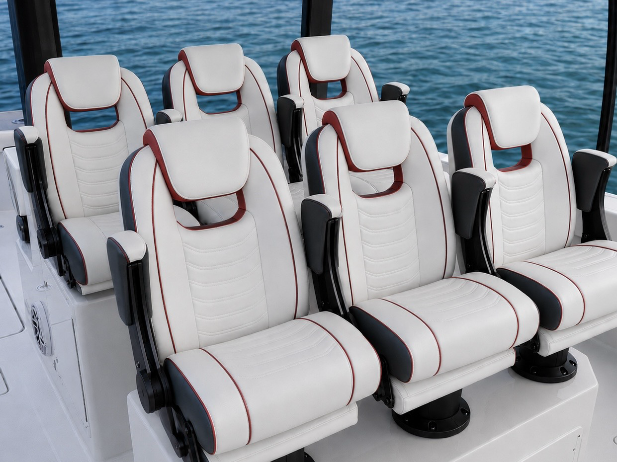 Integrated marine seating system