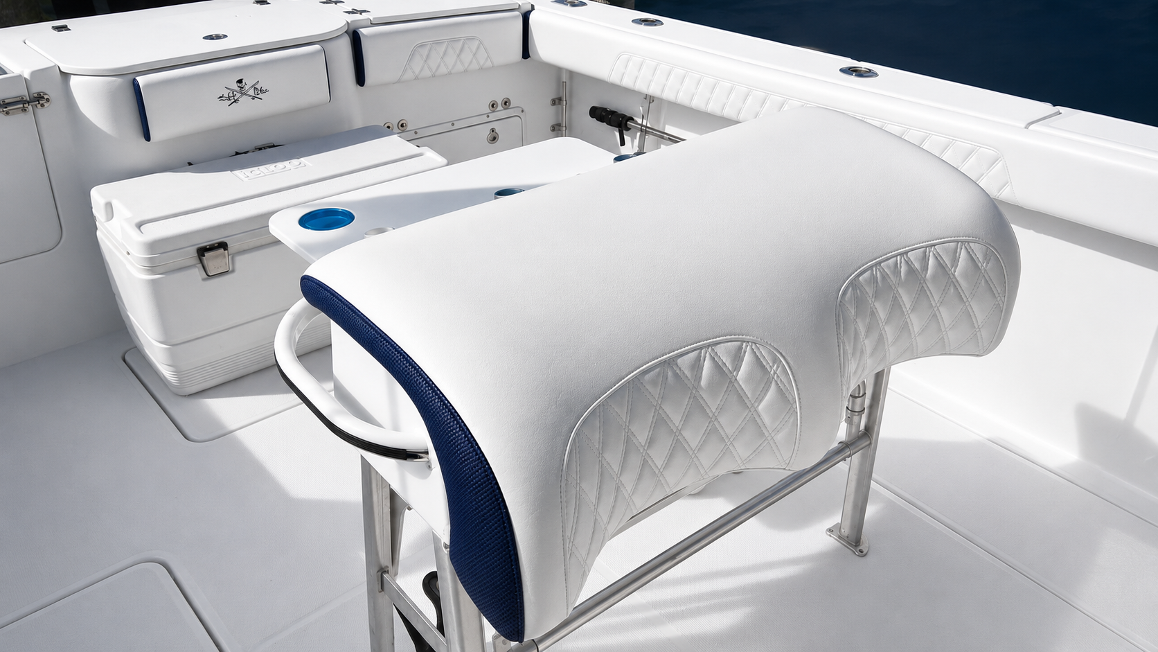 Premium marine seating upholstery